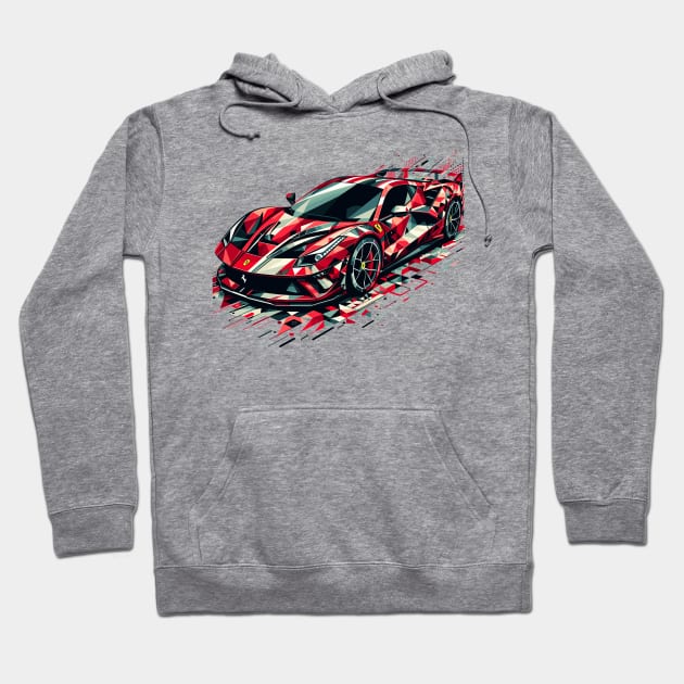 Ferrari F8 Hoodie by Vehicles-Art